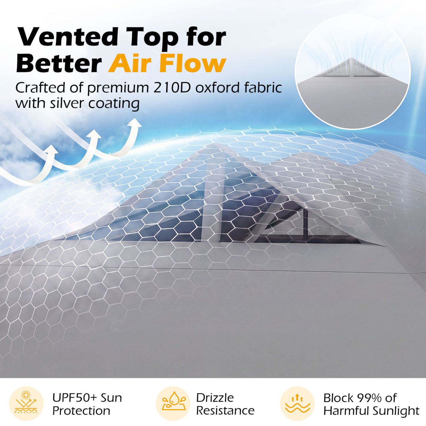 10x10 Feet Outdoor Commercial Pop Up Canopy Tent, Gray Canopies at Gallery Canada