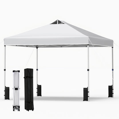 10 x 10 Feet Outdoor Commercial Pop Up Canopy Tent, White Canopies at Gallery Canada