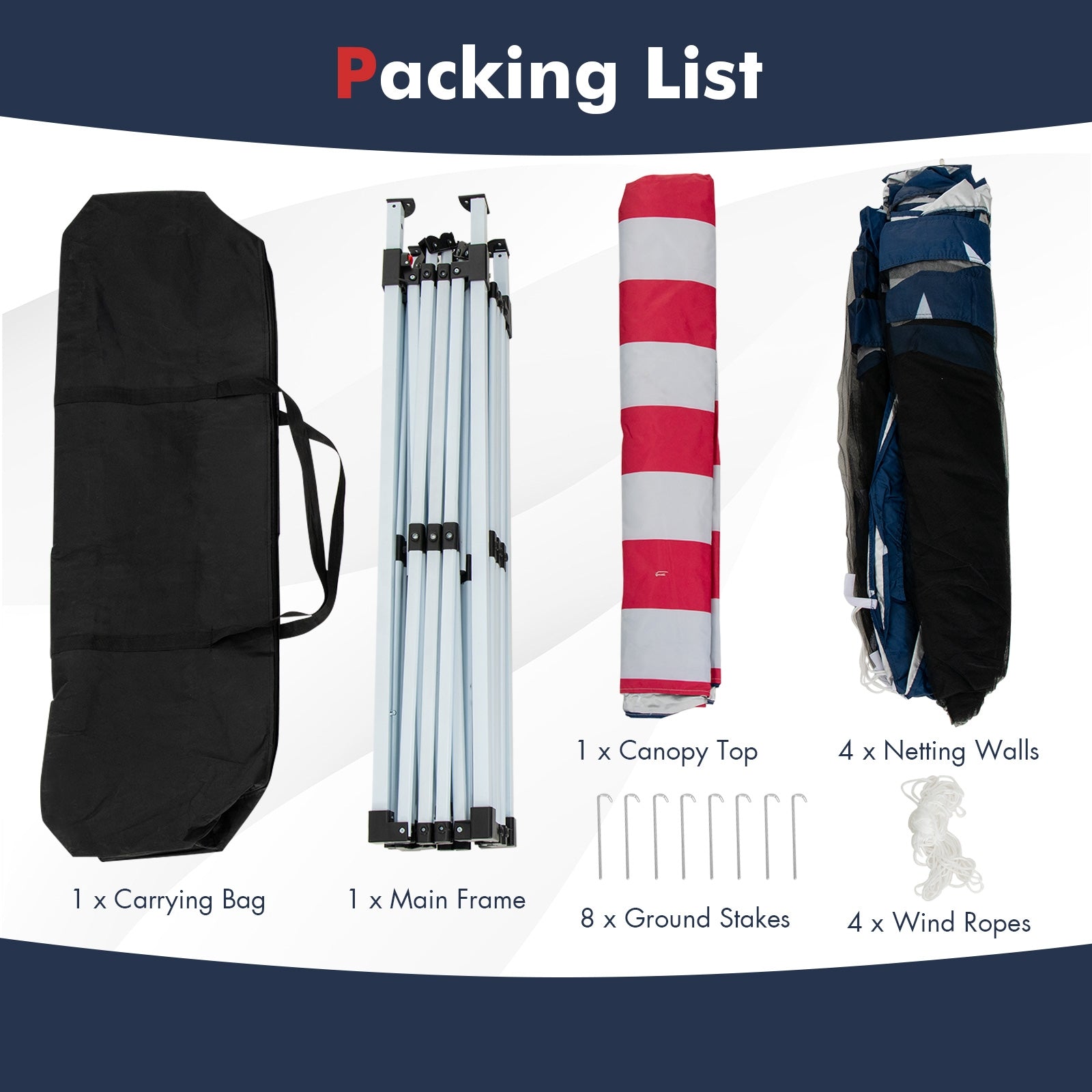 10 x 10 Feet Pop-up Canopy Tent Gazebo Canopy for Outdoor, Navy Canopies at Gallery Canada