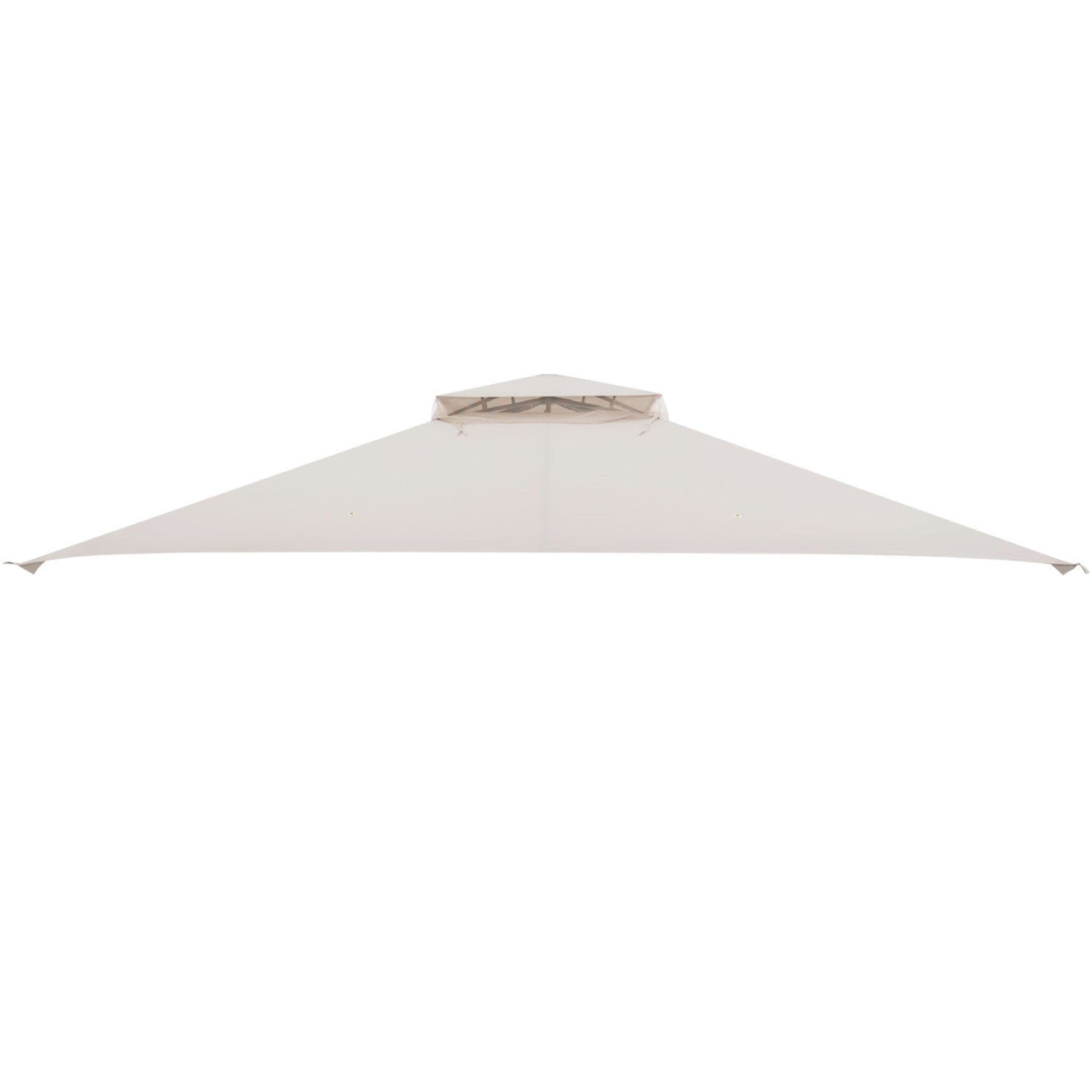 10 x 12 Feet Gazebo Replacement Top, Air Vent, Drainage Holes, Beige Gazebos at Gallery Canada