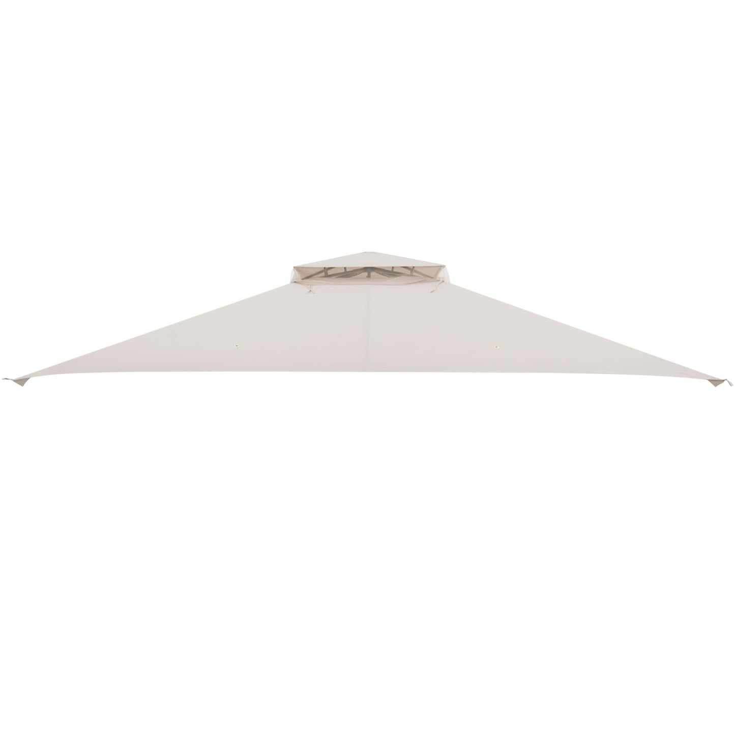 10 x 12 Feet Gazebo Replacement Top, Air Vent, Drainage Holes, Beige Gazebos at Gallery Canada