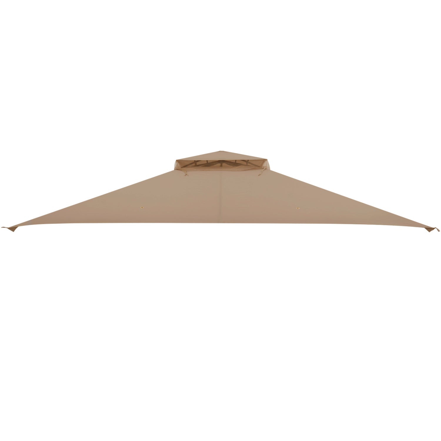 10 x 12 Feet Gazebo Top, Air Vent, Drainage Holes, Brown Gazebos at Gallery Canada