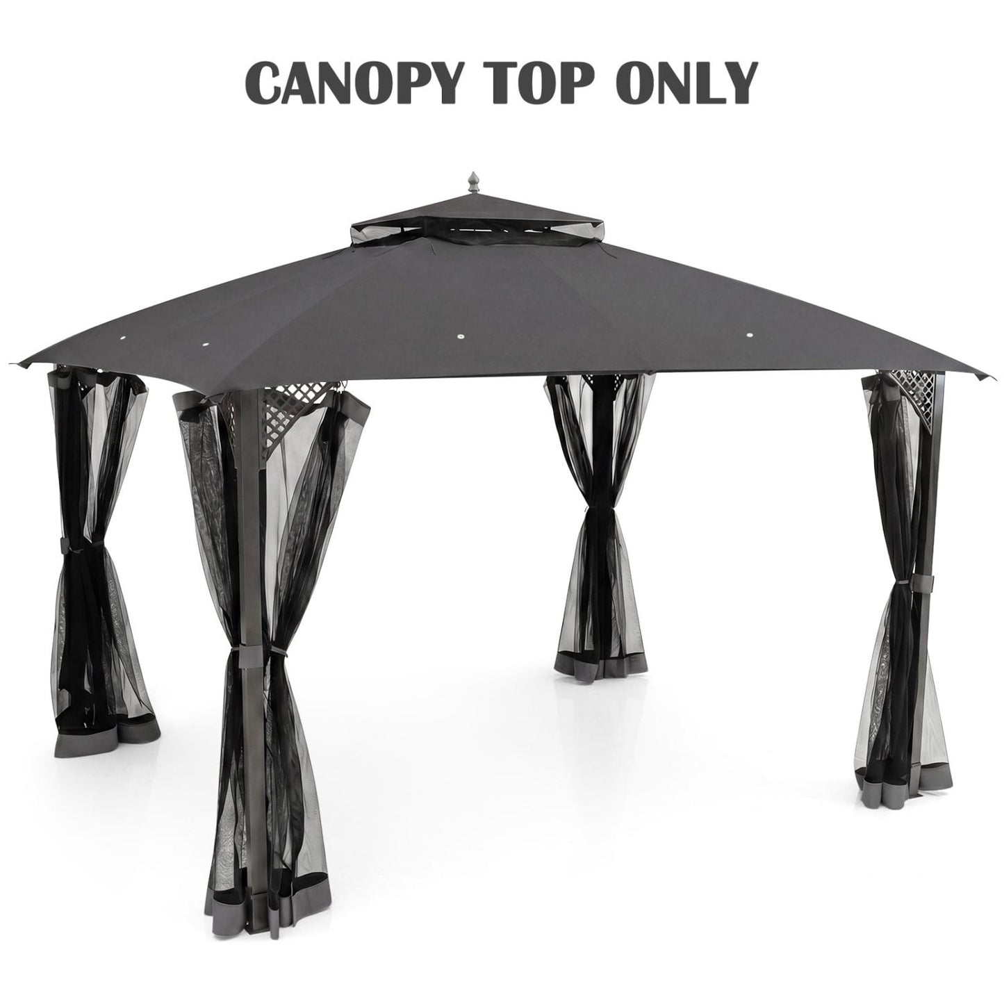 10 X 12 Ft Gazebo Replacement Top, Gray