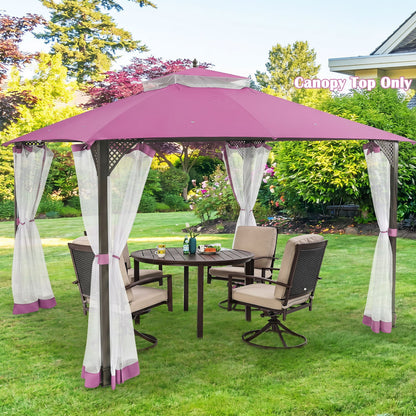 10 x 12 Feet Gazebo Replacement Top, Pink