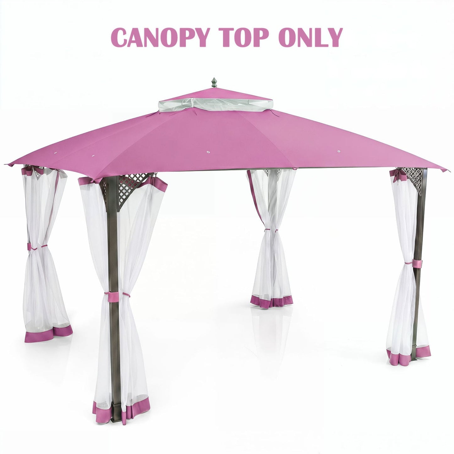 10 x 12 Feet Gazebo Replacement Top, Pink