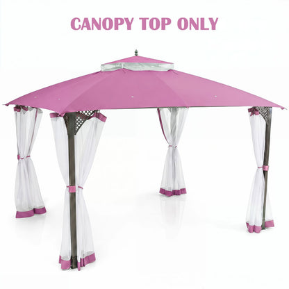 10 x 12 Feet Gazebo Replacement Top, Pink