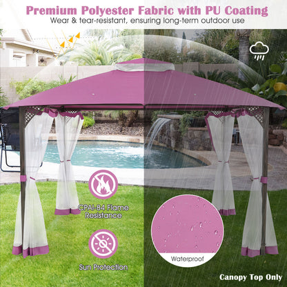 10 x 12 Feet Gazebo Replacement Top, Pink