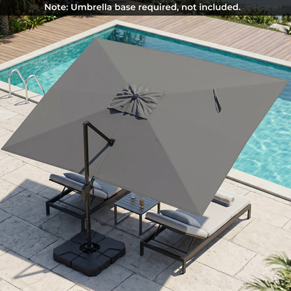 10x13 Ft Cantilever Patio Umbrella, Gray