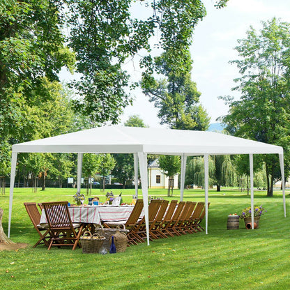 10 x 30 Feet Gazebo Canopy Tent, With Stakes And Ropes, White Canopies at Gallery Canada