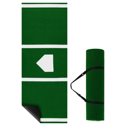 10 x 3.8 ft Baseball Softball Hitting Mat, Home Plate, Green Golf at Gallery Canada