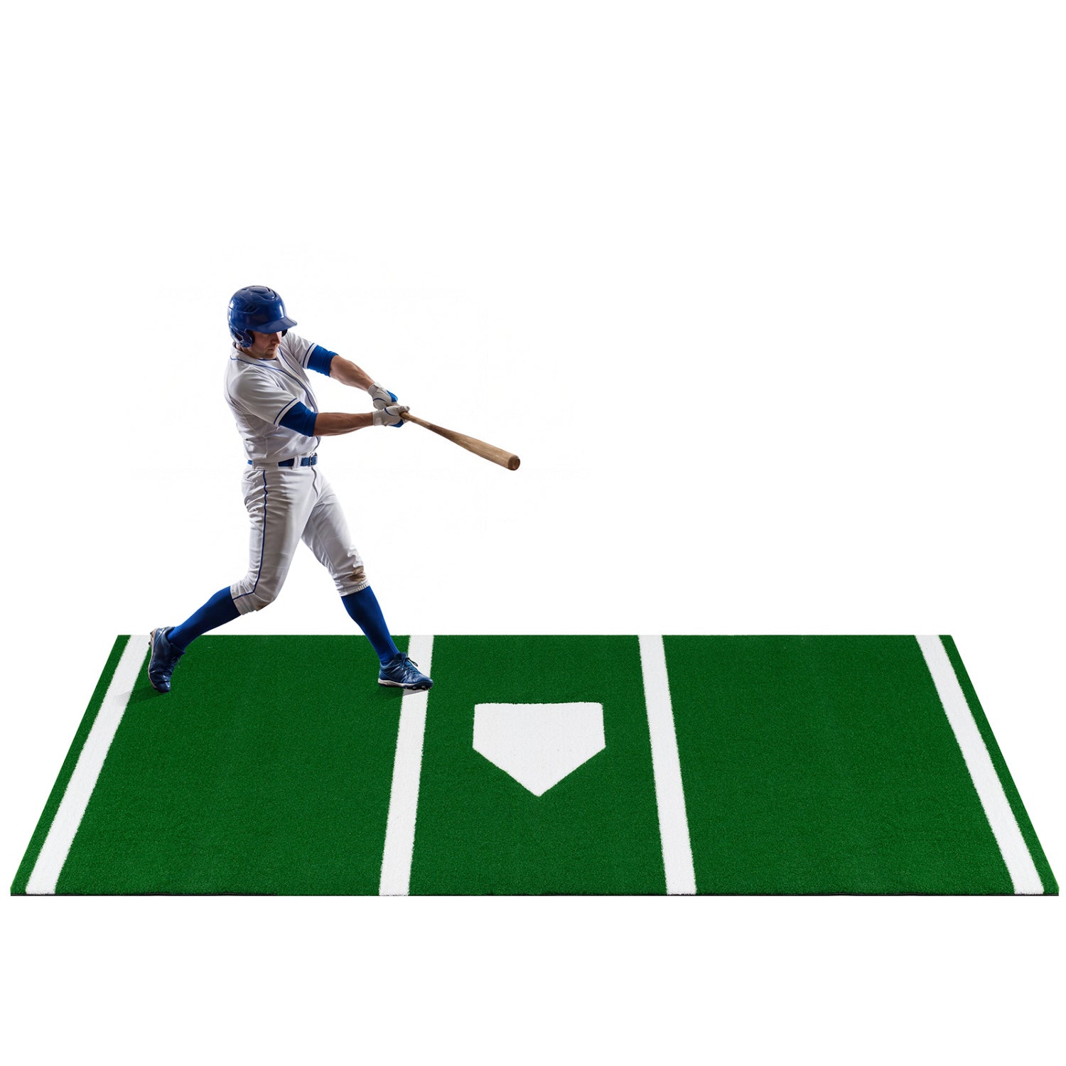 10 x 3.8 ft Baseball Softball Hitting Mat, Home Plate, Green Golf at Gallery Canada