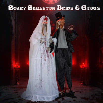Halloween Animatronic Standing Bride, 7.2 FT Haunted House Decoration Halloween at Gallery Canada