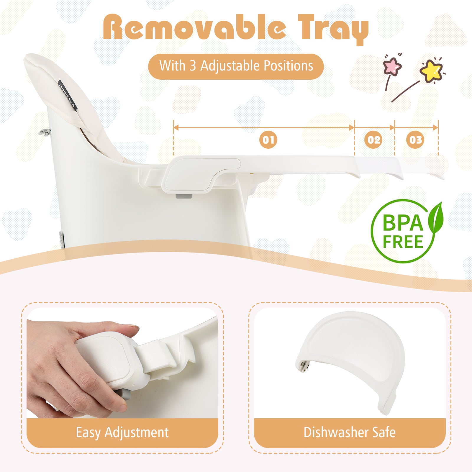 16-in-1 Baby High Chair with Activity Center and Booster Seat for Babies and Toddlers, White High Chairs at Gallery Canada