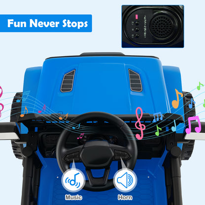 12V Kids Ride on Truck Car Battery Powered Electric Vehicle, Navy Powered Ride On Toys at Gallery Canada