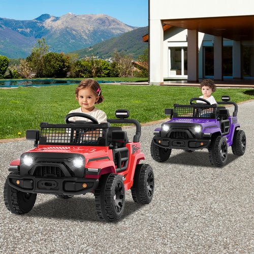 12V Kids Ride on Truck Car Battery Powered Electric Vehicle, Red
