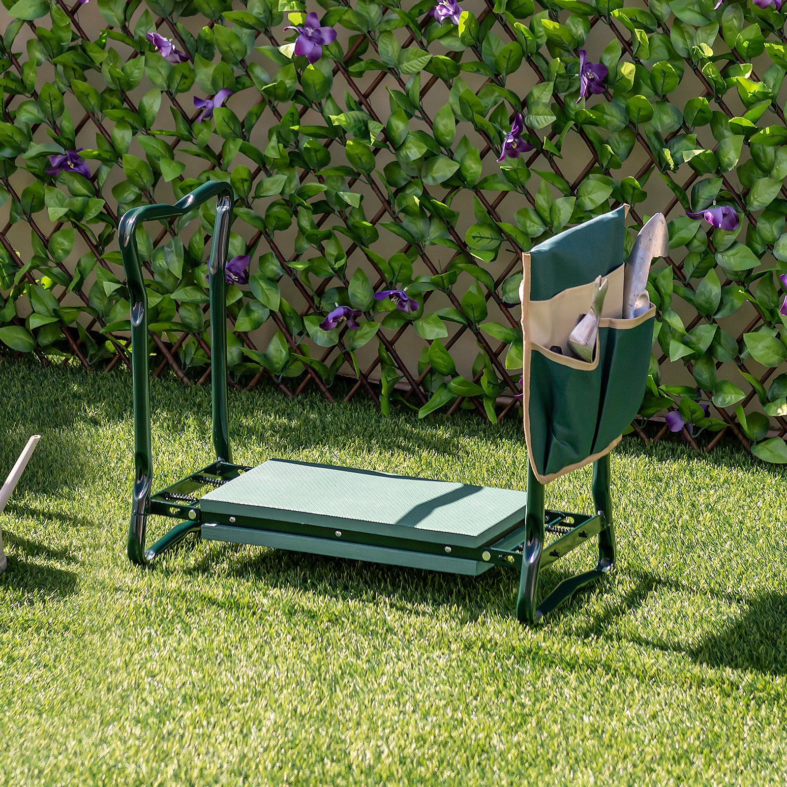 Folding Sturdy Garden Kneeler Pad and Cushion Seat, Green Garden Tools at Gallery Canada