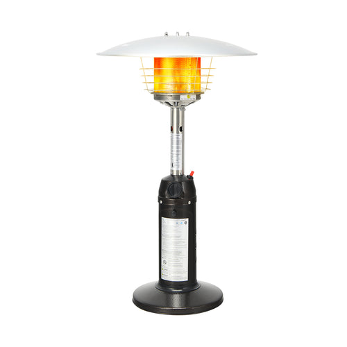 11,000 BTU Portable Tabletop Propane Patio Heater, Black