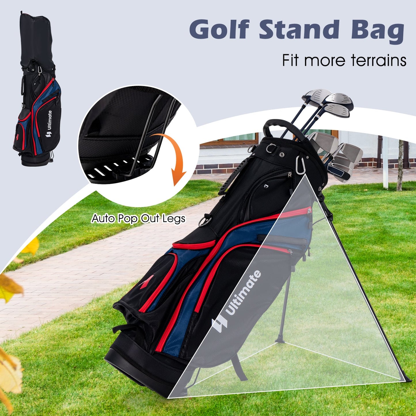 Complete Golf Club Package Set, 11 Pieces, Blue Golf at Gallery Canada