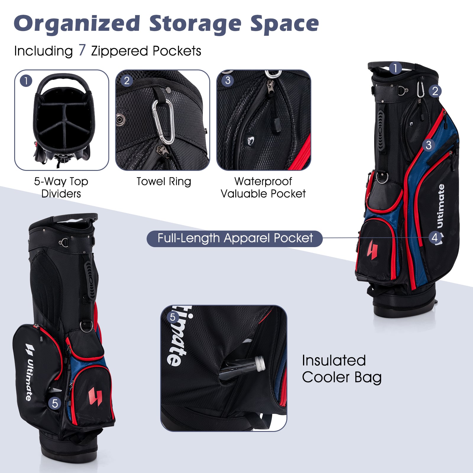 Complete Golf Club Package Set, 11 Pieces, Blue Golf at Gallery Canada