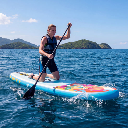 11' Inflatable Stand Up Paddle Board, With Backpack, Blue Surfing Blue at Gallery Canada