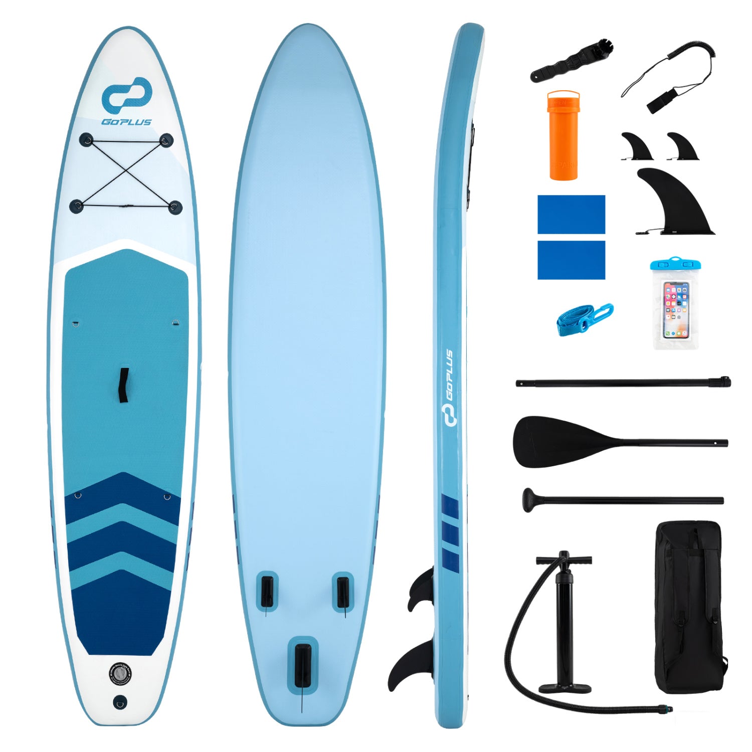 11' Wide Inflatable Stand Up Paddle Board, Dark Blue Surfing at Gallery Canada