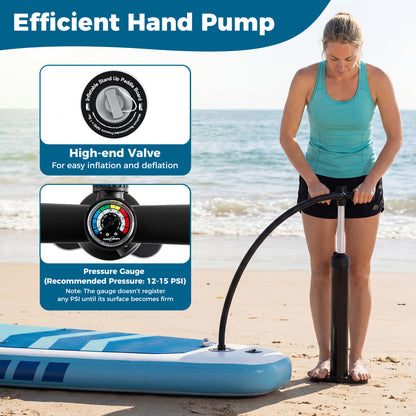 11' Wide Inflatable Stand Up Paddle Board, Dark Blue Surfing at Gallery Canada