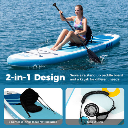 11' Wide Inflatable Stand Up Paddle Board, Dark Blue Surfing at Gallery Canada