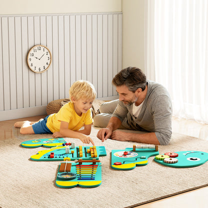 11-in-1 Dinosaur Busy Board, Activity Wall Panels For Toddlers, Green Learning Toys at Gallery Canada