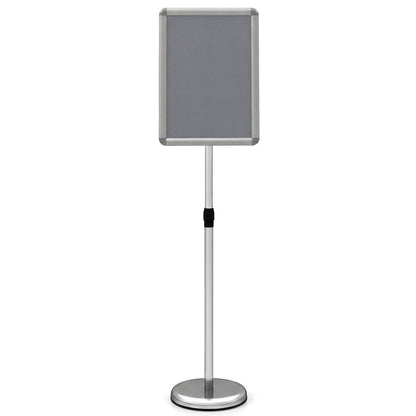 11x17" Height Adjustable Sign Holder Stand, Silver Home Office at Gallery Canada
