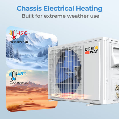 12000 BTU 17 SEER2 208-230V Mini Split AC With Heat Pump Mini Split Air Conditioners at Gallery Canada