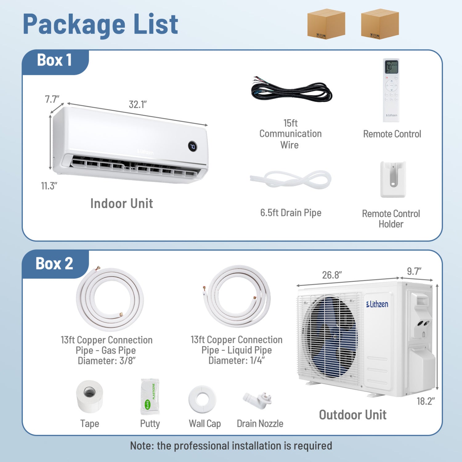 12000 BTU 18.1 SEER2 208/230V Mini Split AC, White Mini Split Air Conditioners at Gallery Canada
