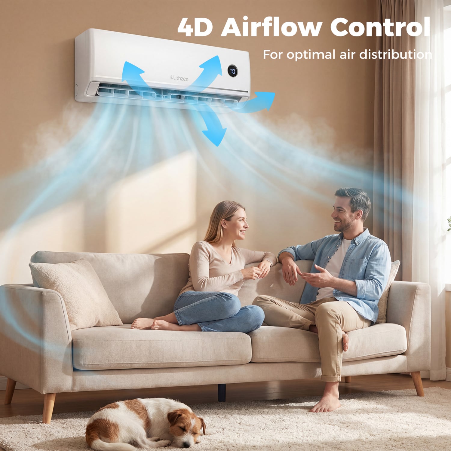 12000 BTU Smart Mini Split AC Heater, Alexa Google Assistant, White 12000 BTU Mini Split at Gallery Canada