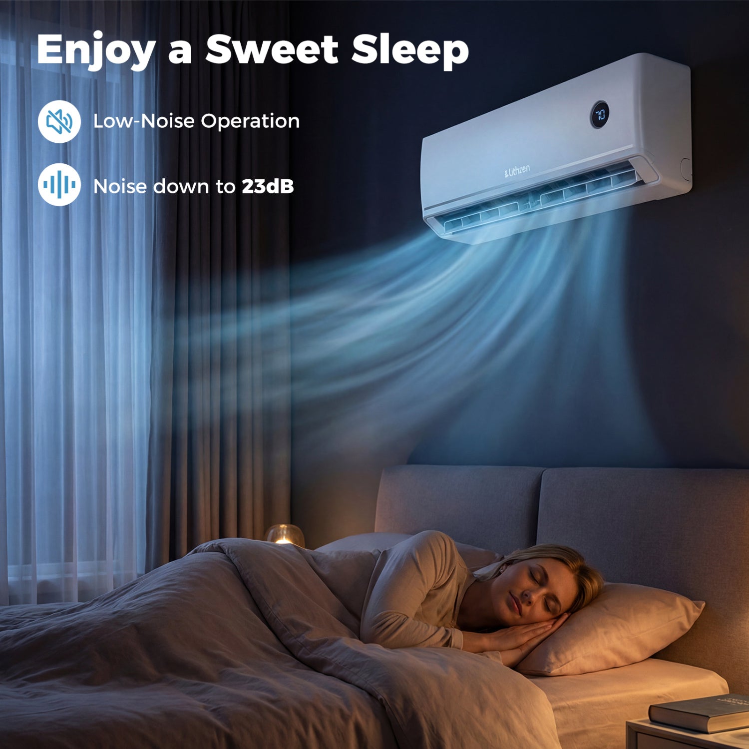 12000 BTU Smart Mini Split AC Heater, Alexa Google Assistant, White 12000 BTU Mini Split at Gallery Canada