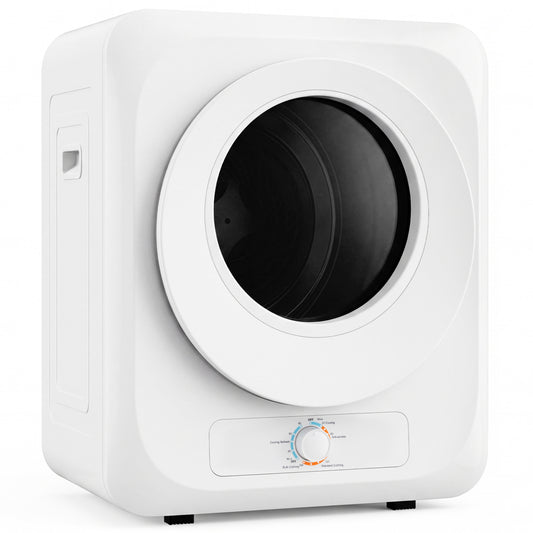 1.5 Cu.ft Portable Clothes Dryer, 850W, 5 Modes, White