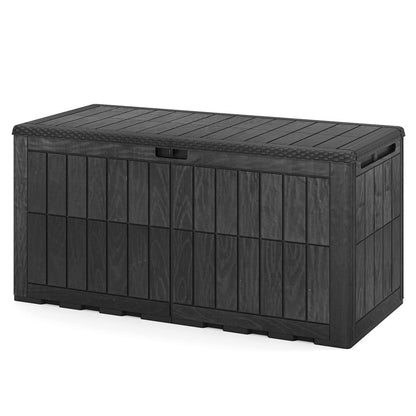 120 Gal Outdoor Deck Box, Garden Tools Storage, Black Sheds & Outdoor Storage Black at Gallery Canada