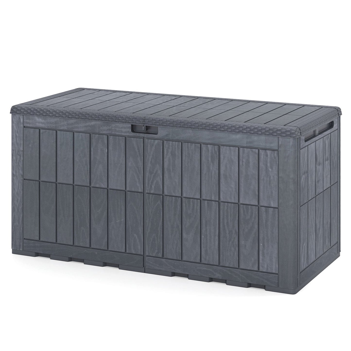 120 Gal Outdoor Deck Box with Lid, Gray Sheds & Outdoor Storage at Gallery Canada