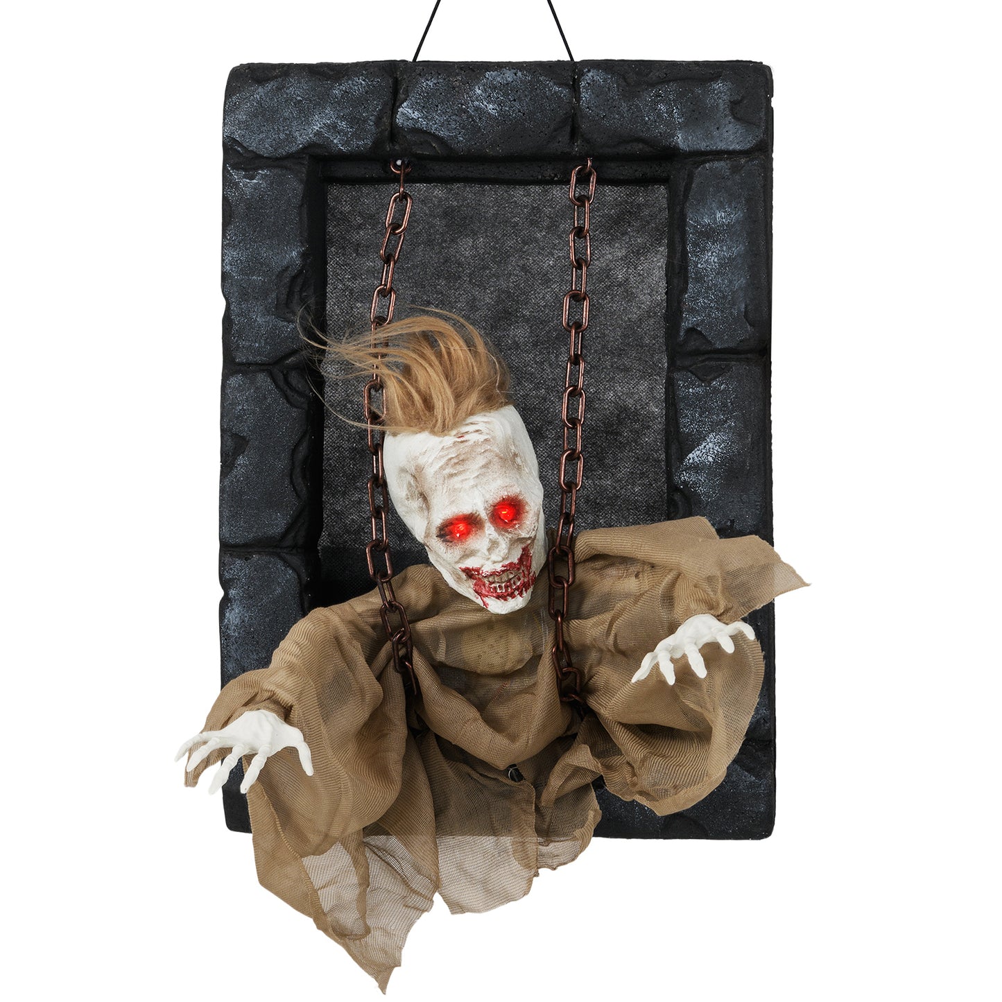 Halloween Hanging Animated Zombie Prisoner Decoration, Sound Activated Halloween Options at Gallery Canada