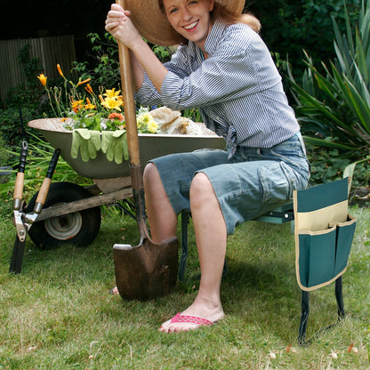 Folding Sturdy Garden Kneeler Pad and Cushion Seat, Green Garden Tools at Gallery Canada