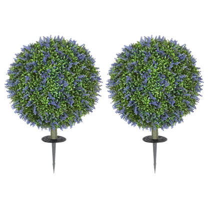 Artificial Lavender Plants, Set Of 2, UV Protected, Indoor Outdoor Decor, Purple Artificial Trees at Gallery Canada