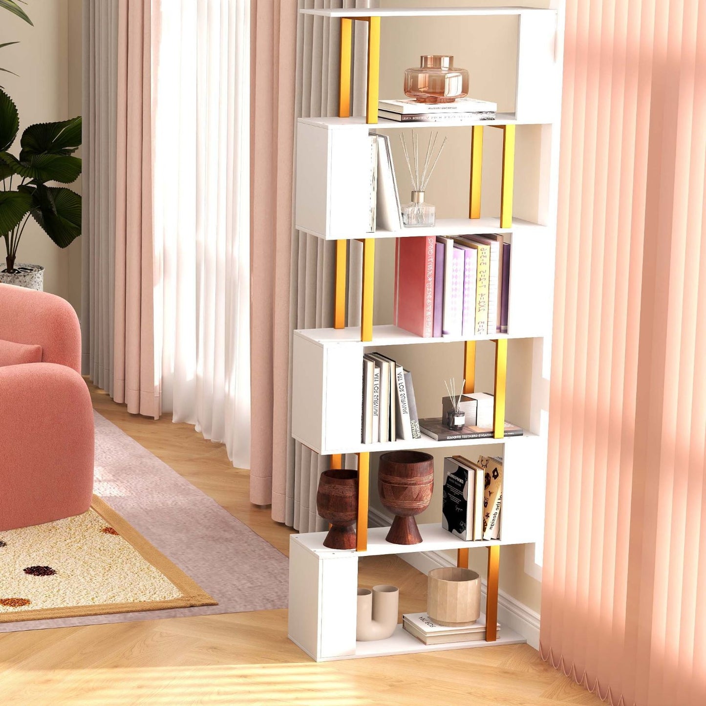 Modern Living Room Furniture Set (Bookcase + Coffee Table + End Table + Accent Chair) Living Room at Gallery Canada