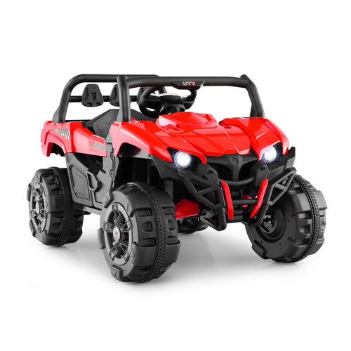 12V Battery Powered Electric Vehicle with Remote Control and 3 Speeds, Red