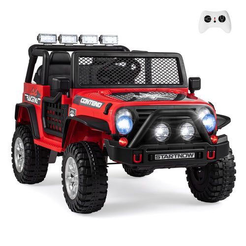 12V Electric 2-Seater Kids Ride On Car with Remote, Red