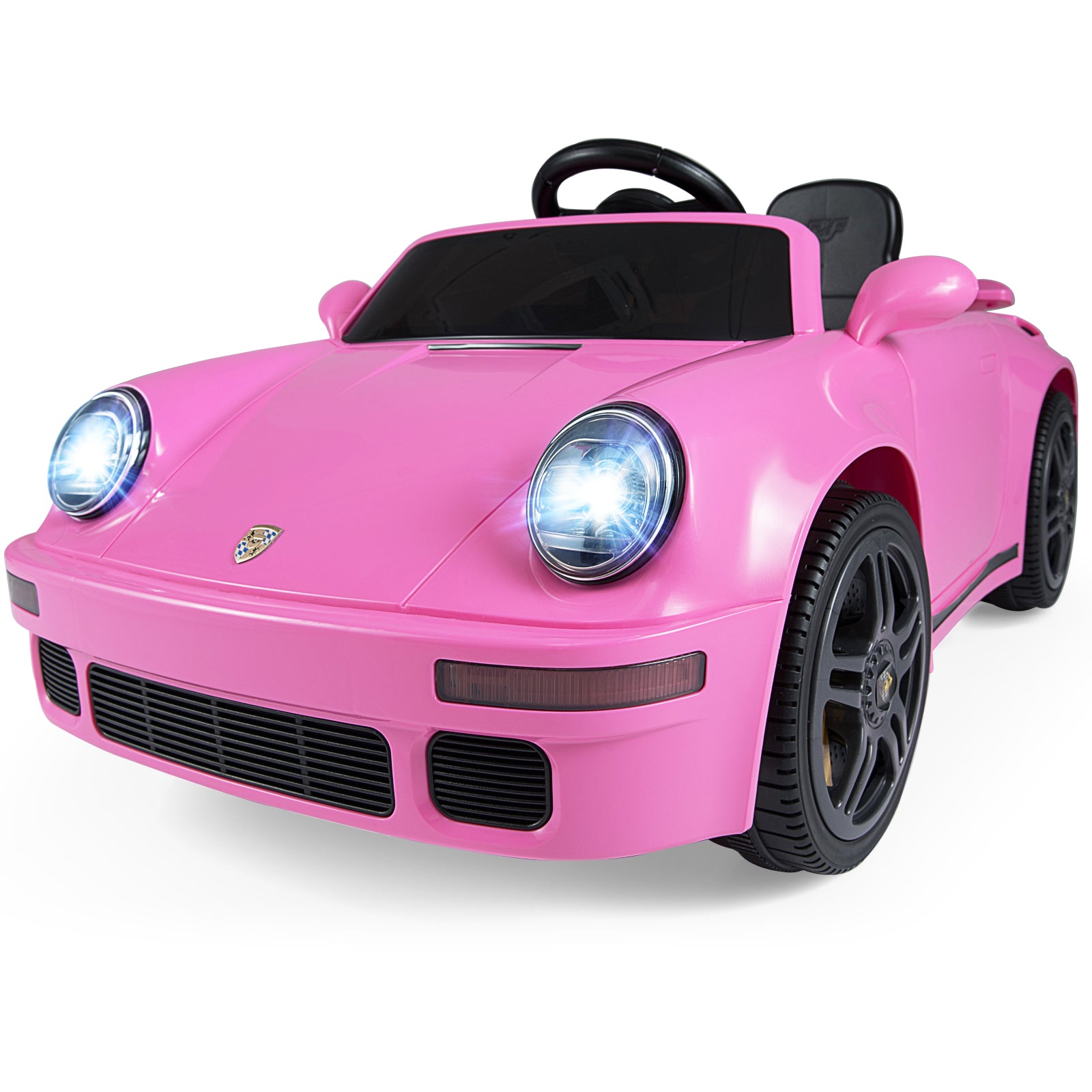 12V Electric Ride On Car Licensed RUF CTR with Remote Control and Music, Pink Powered Ride On Toys at Gallery Canada