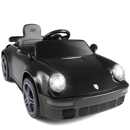 12V Electric Ride On Car Licensed RUF CTR with Remote Control and Music, Black