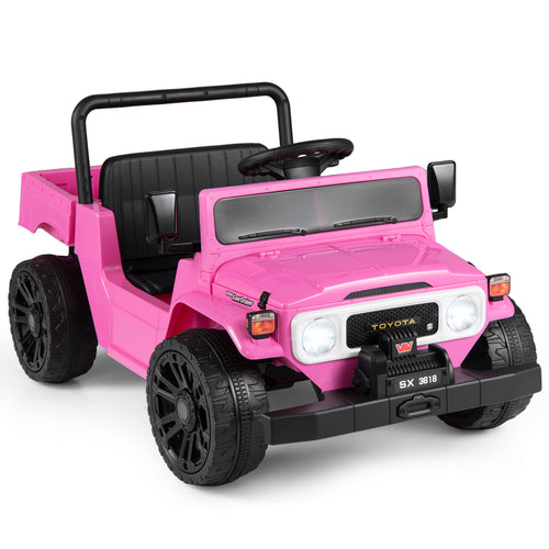 12V Electric Ride On Truck with Dump Bed, Pink