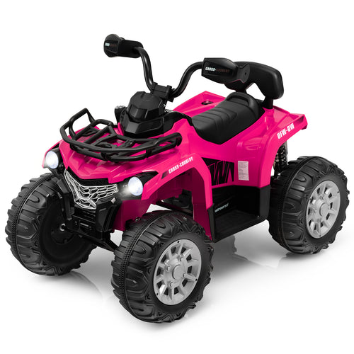 Kids Ride On ATV 4 Wheeler, 12V, Pink