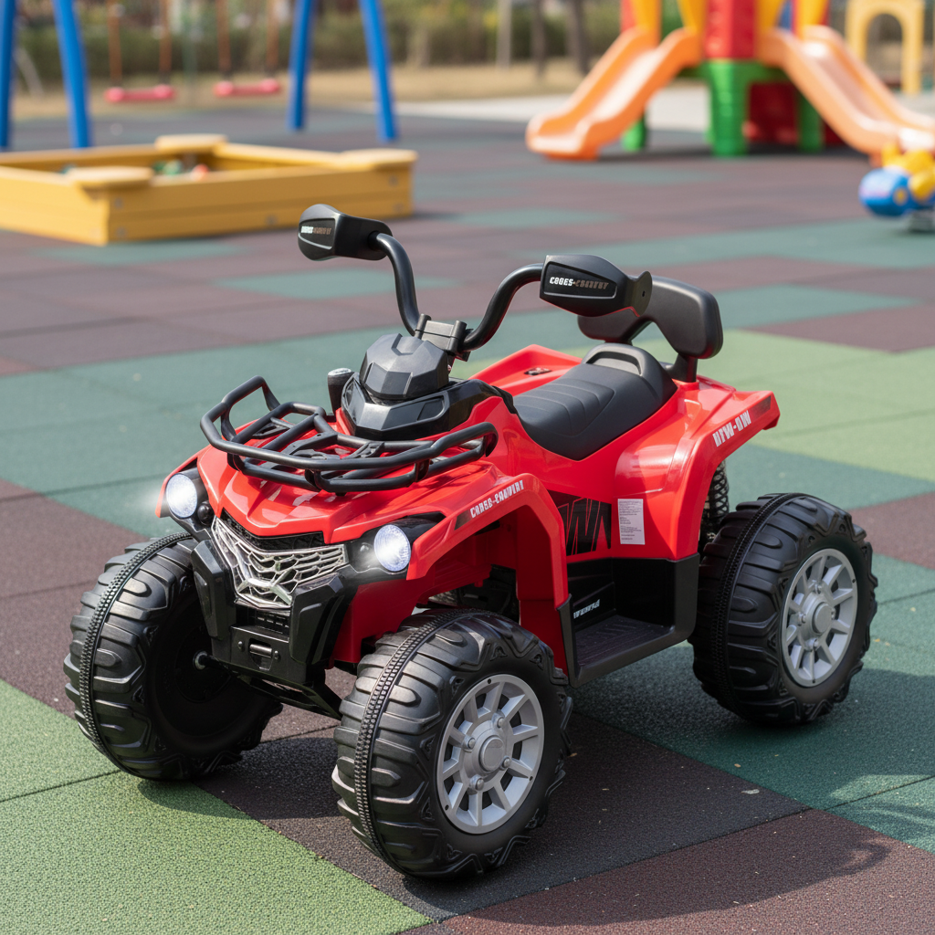 12V Kids Ride On ATV, 4 Wheeler With MP3, Headlights, Red Powered Ride On Toys at Gallery Canada