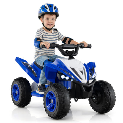 12V Kids Ride On ATV Quad, LED Lights, 7 Mph, Navy Powered Ride On Toys at Gallery Canada