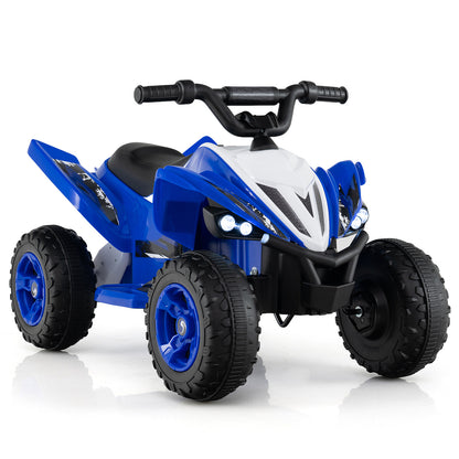 12V Kids Ride On ATV Quad, LED Lights, 7 Mph, Navy Powered Ride On Toys at Gallery Canada