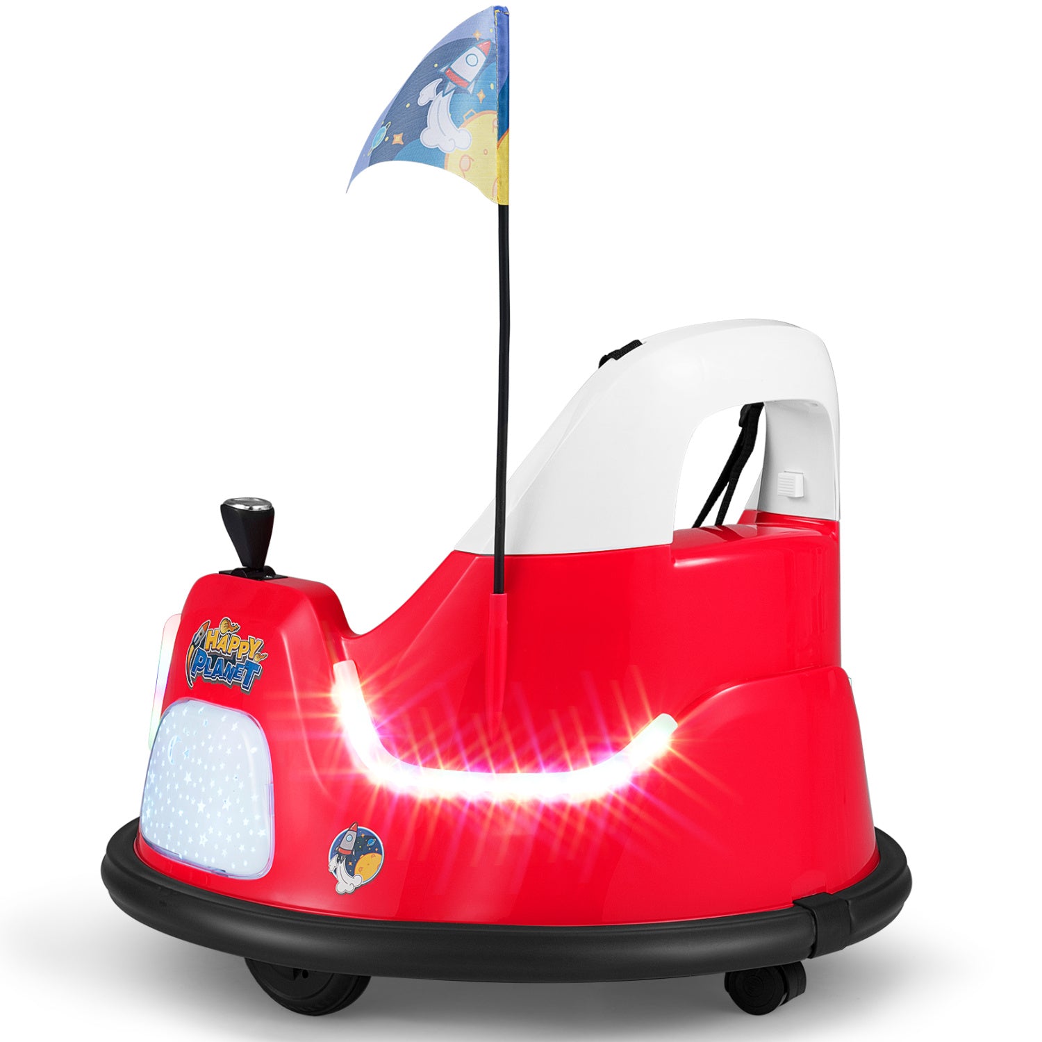 12V Kids Ride On Bumper Car with Remote Control and Flashing Lights, Red Powered Ride On Toys at Gallery Canada